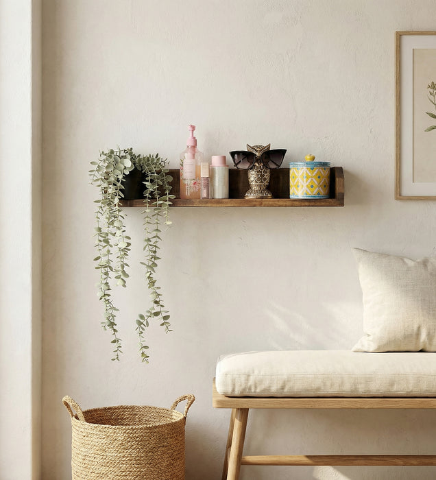 Jean Wooden Wall Shelf Organiser