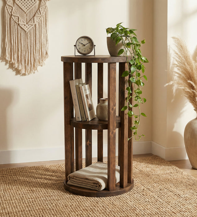Jesse 2 Tier Solid Wood End Table