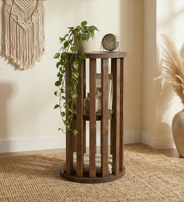 Jesse 2 Tier Solid Wood End Table