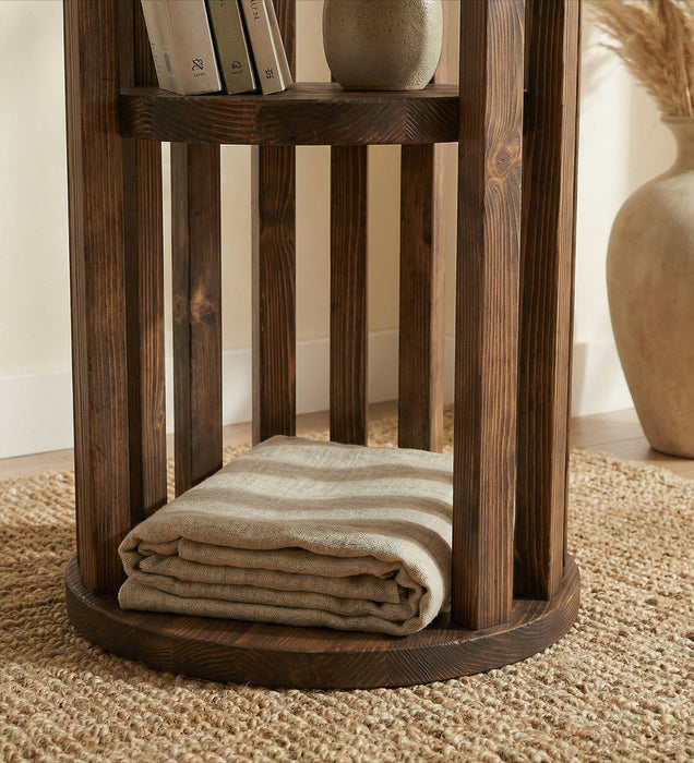 Jesse 2 Tier Solid Wood End Table