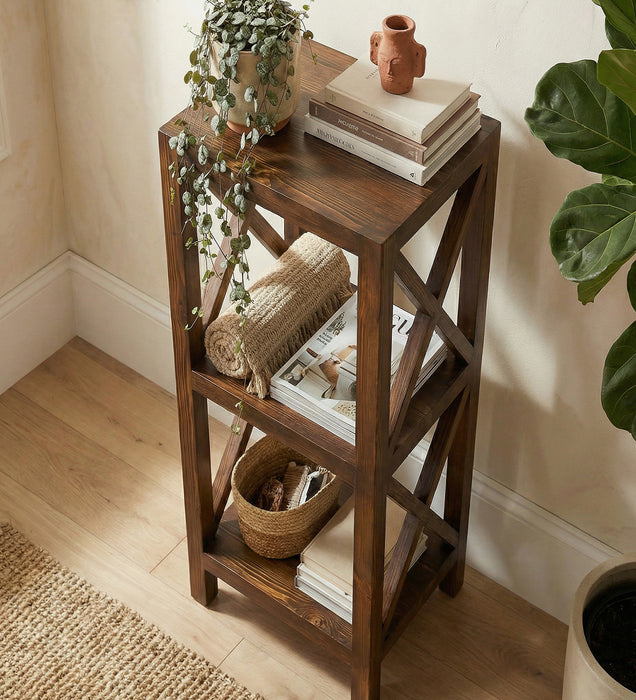 Jose 2 Tier Solid Wood End Table