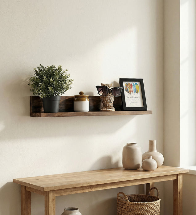 Karl Wooden Wall Shelf Organiser