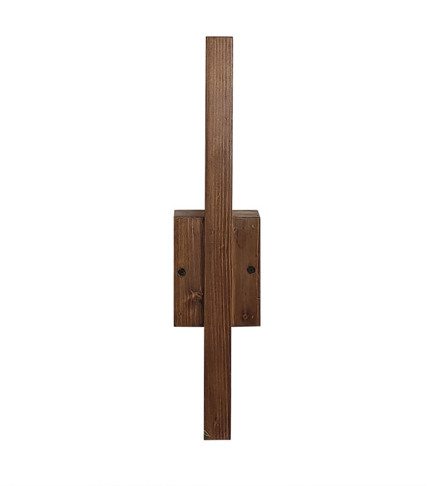 Lineo Brown Wooden LED Wall Light