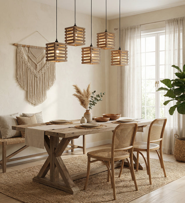 Lyon Brown 5 Series Hanging Lamp