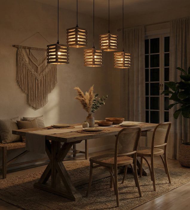 Lyon Brown 5 Series Hanging Lamp