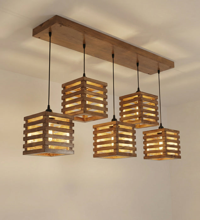 Lyon Brown 5 Series Hanging Lamp