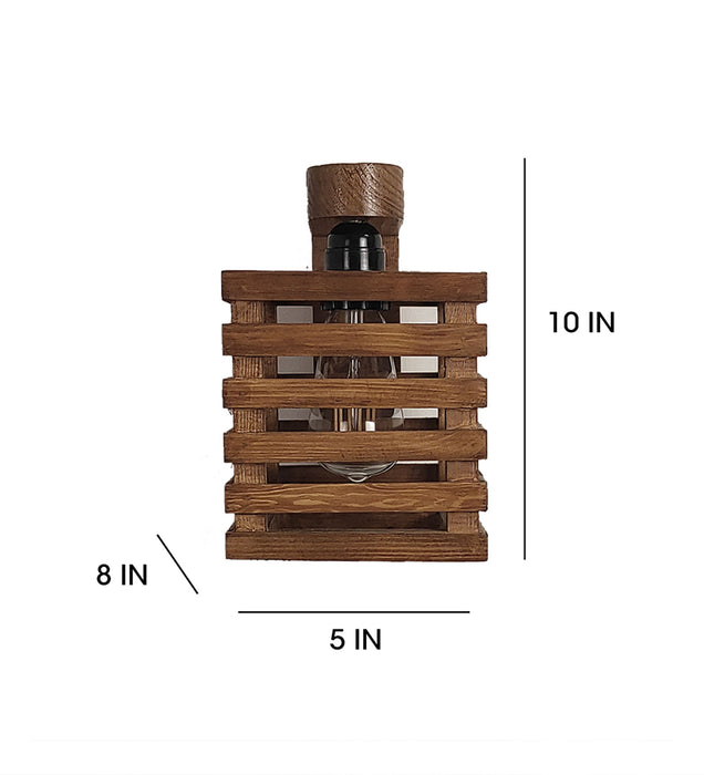 Lyon Brown Wooden Wall Light