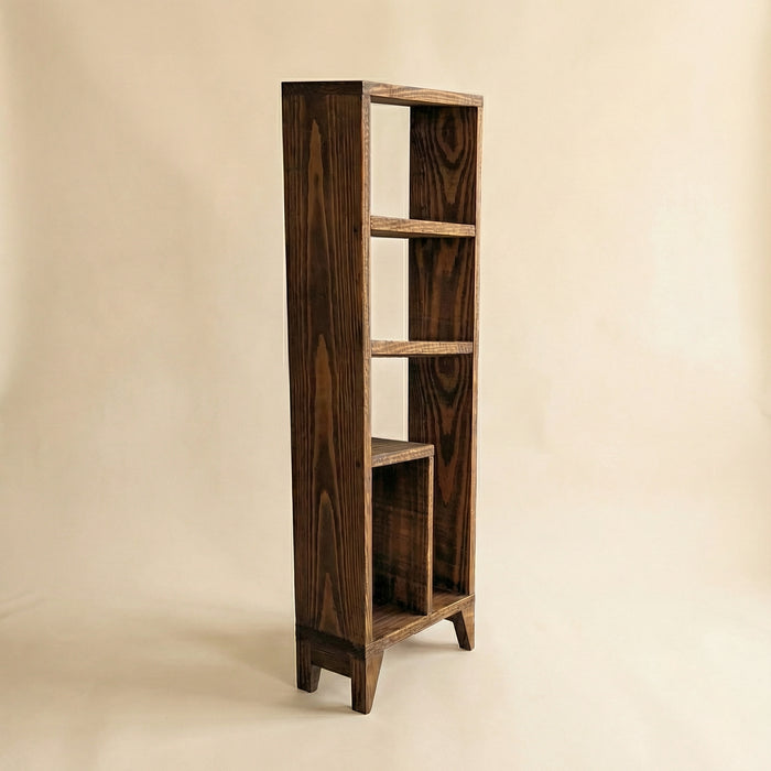 Mart 3 Tier Brown Solid Wood End Table