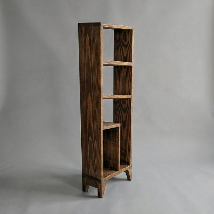 Mart 3 Tier Brown Solid Wood End Table