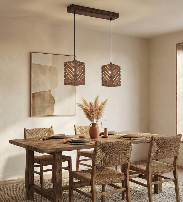 Oblique Brown 2 Series Hanging Light
