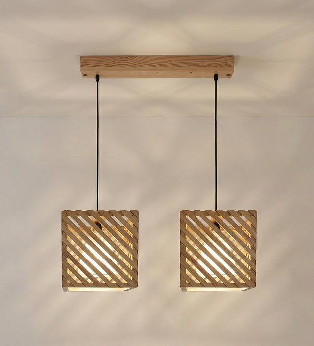 Oblique Beige 2 Series Hanging Light