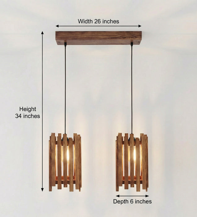 Palisade Brown 2 Series Hanging Light