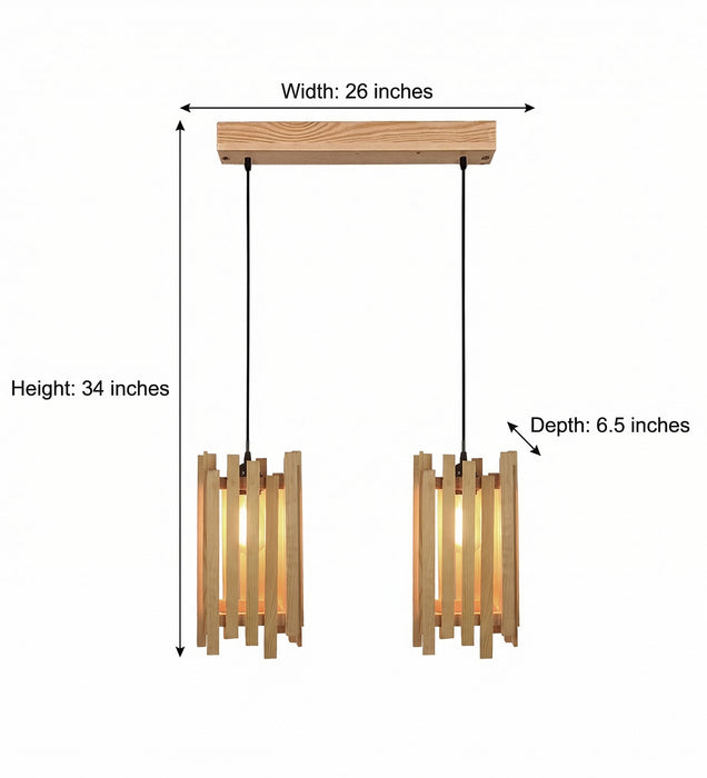 Palisade Beige 2 Series Hanging Light