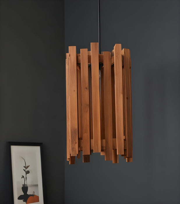 Palisade Brown Wooden Single Hanging Lamp