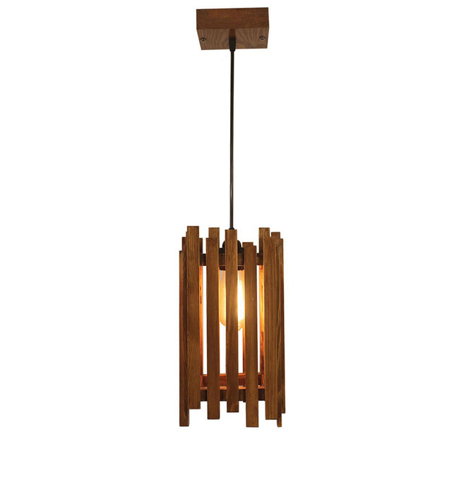 Palisade Brown Wooden Single Hanging Lamp