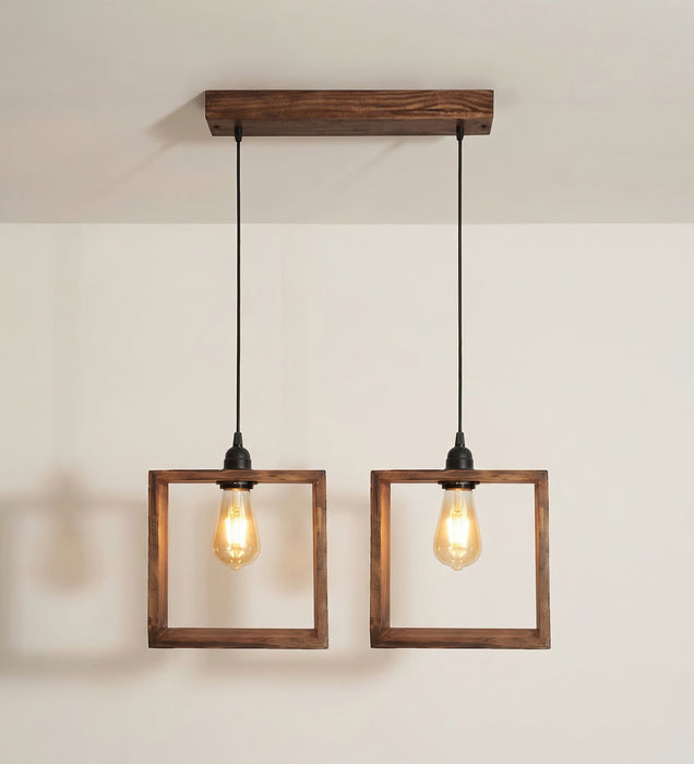 Quattro Brown 2 Series Hanging Light