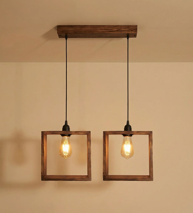 Quattro Brown 2 Series Hanging Light