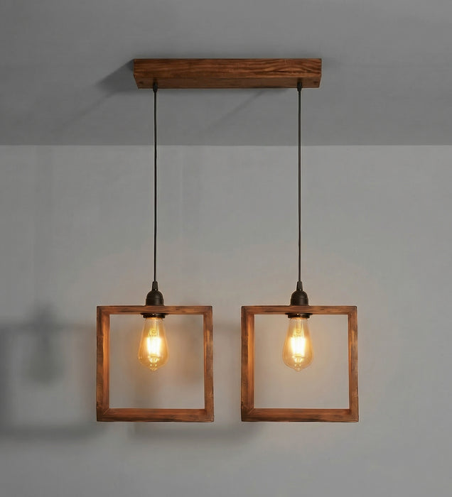 Quattro Brown 2 Series Hanging Light