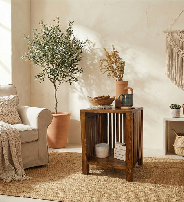 RUFUS Solid Wood End Table