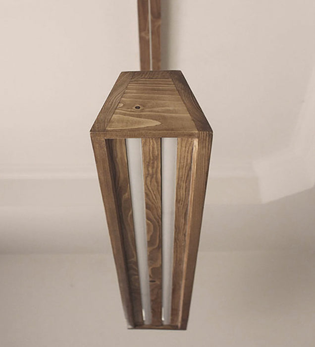 Sirius 24 Brown Wooden LED Hanging Lamp