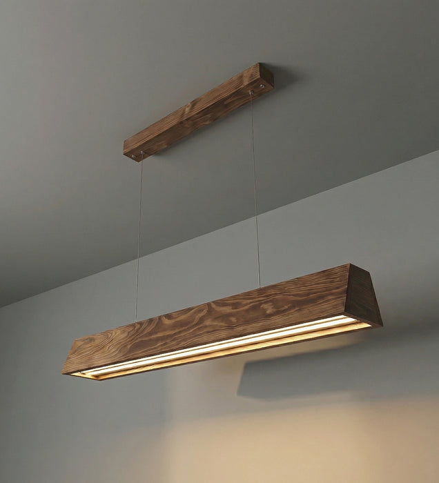 Sirius 36 Brown Wooden LED Hanging Lamp