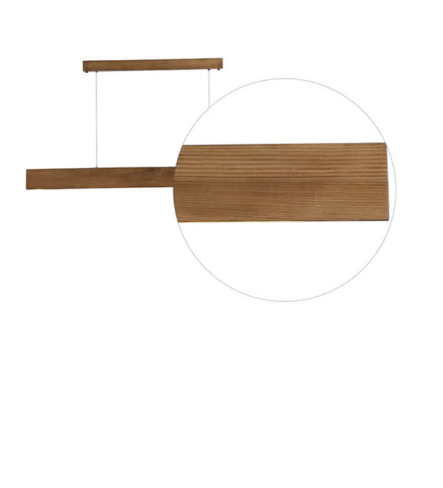 Slimline 36 Brown Wooden LED Hanging Lamp