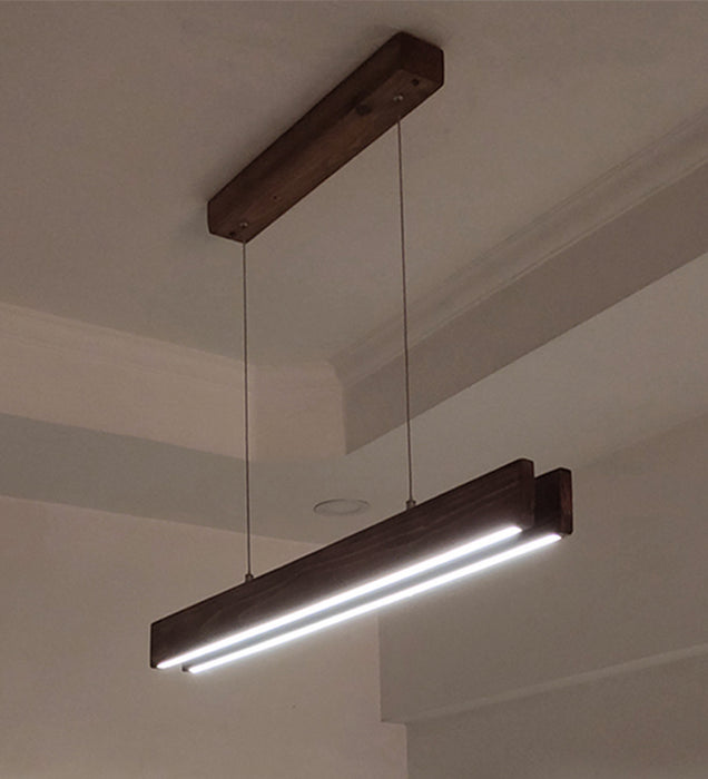 Slimline 36 DUO Wooden LED Hanging Lamp