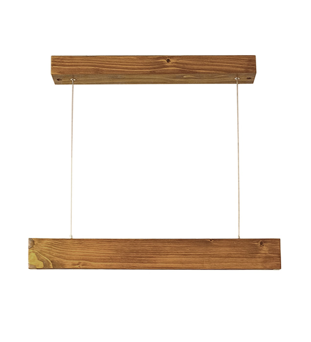 Slimline 24 Brown Wooden LED Hanging Lamp