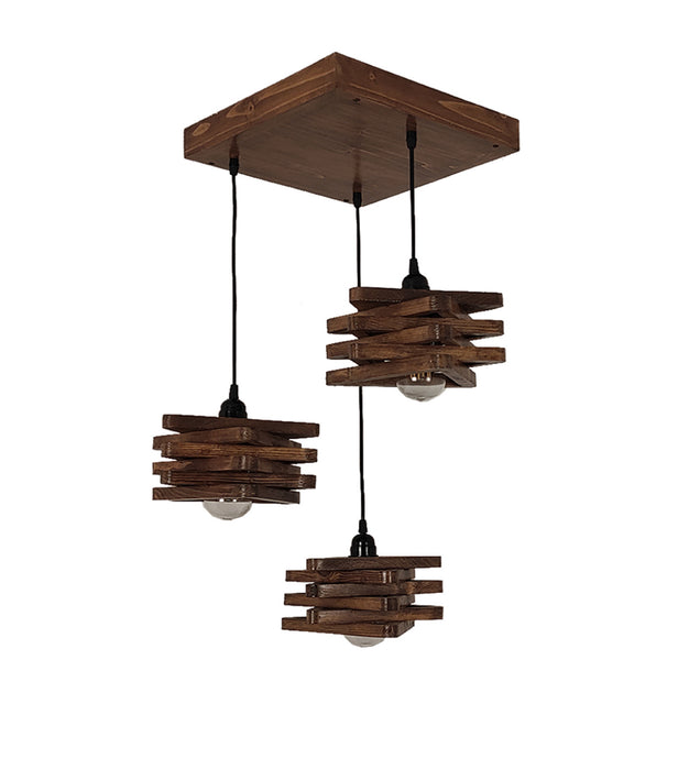 Star Brown Cluster Hanging Lamp