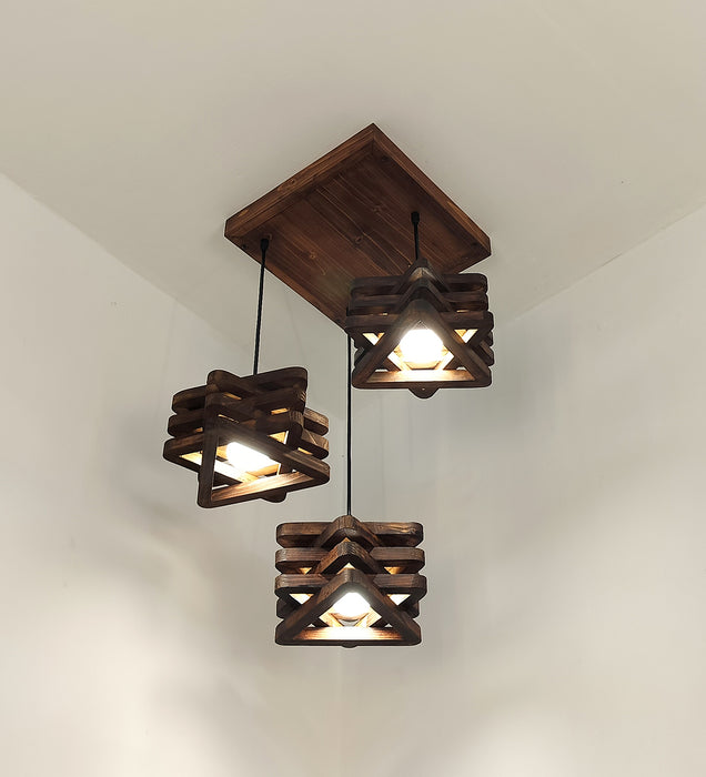 Star Brown Cluster Hanging Lamp