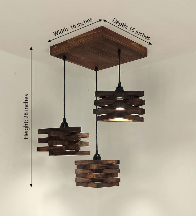 Star Brown Cluster Hanging Lamp