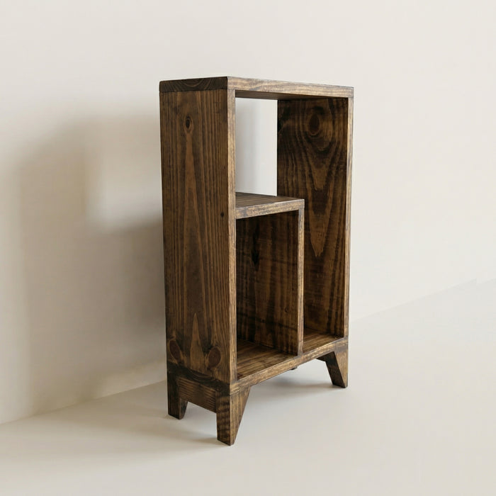 Suzi 2 Tier Brown Solid Wood End Table