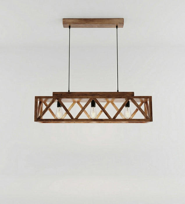 Symmetric 36 Centrum Brown 3 Series Hanging Lamp