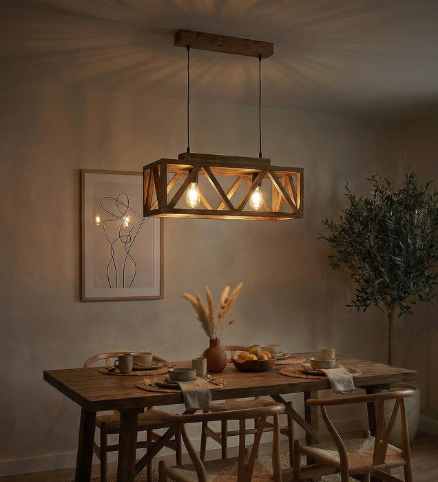 Symmetric 24 Centrum Wooden 2 Series Hanging Lamp