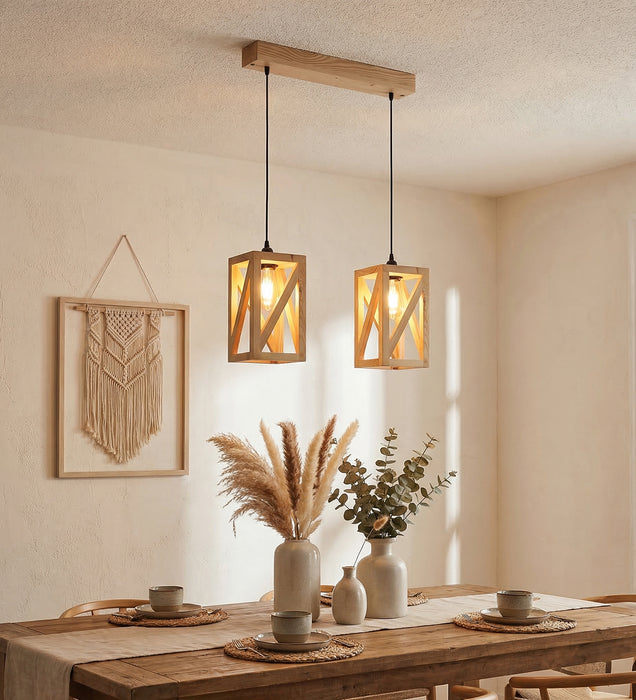 Symmetric Beige 2 Series Hanging Light
