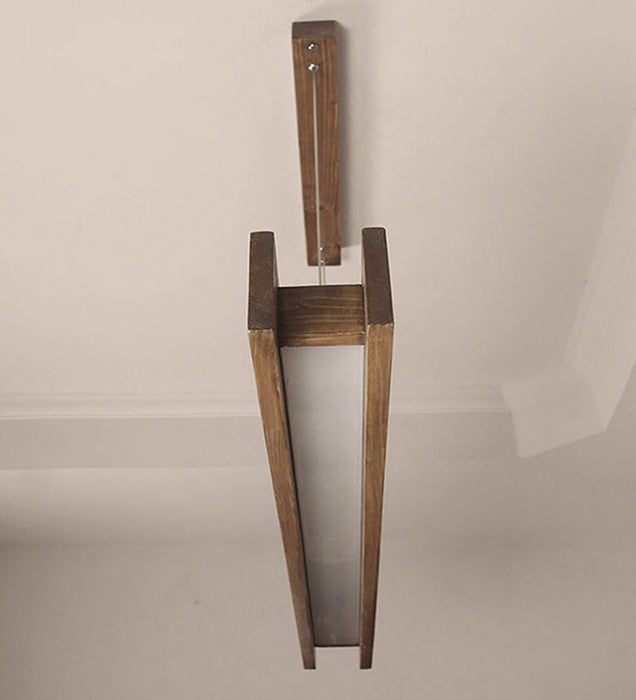 Synergy 36 Brown Wooden LED Hanging Lamp