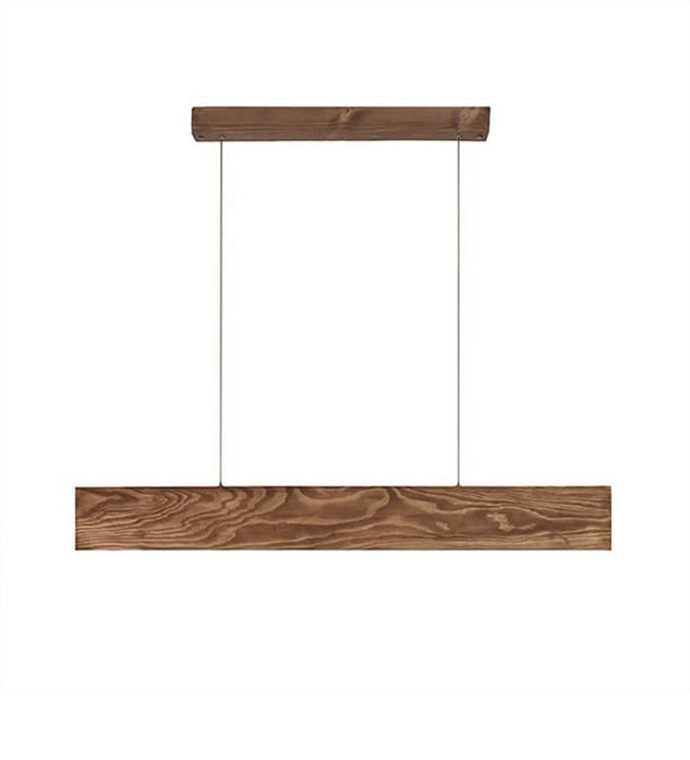 Synergy 36 Brown Wooden LED Hanging Lamp