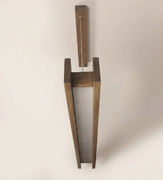 Synergy 48 Brown Wooden LED Hanging Lamp