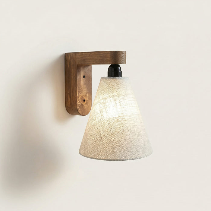 Terzo Brown Wooden Wall Light