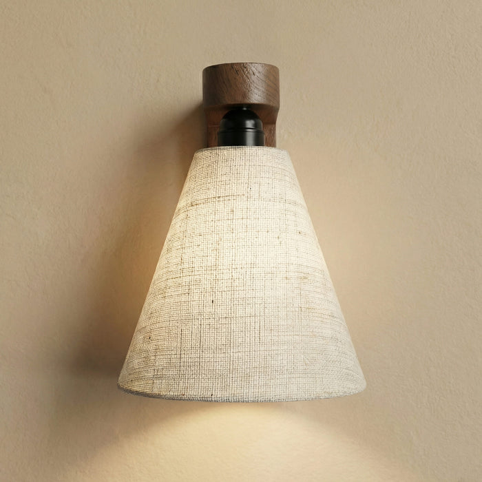 Terzo Brown Wooden Wall Light