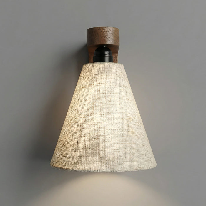 Terzo Brown Wooden Wall Light