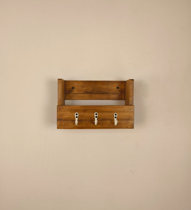 Tivoli Wooden Wall Organiser with Key Holders