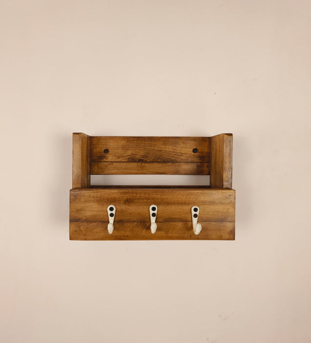 Tivoli Wooden Wall Organiser with Key Holders