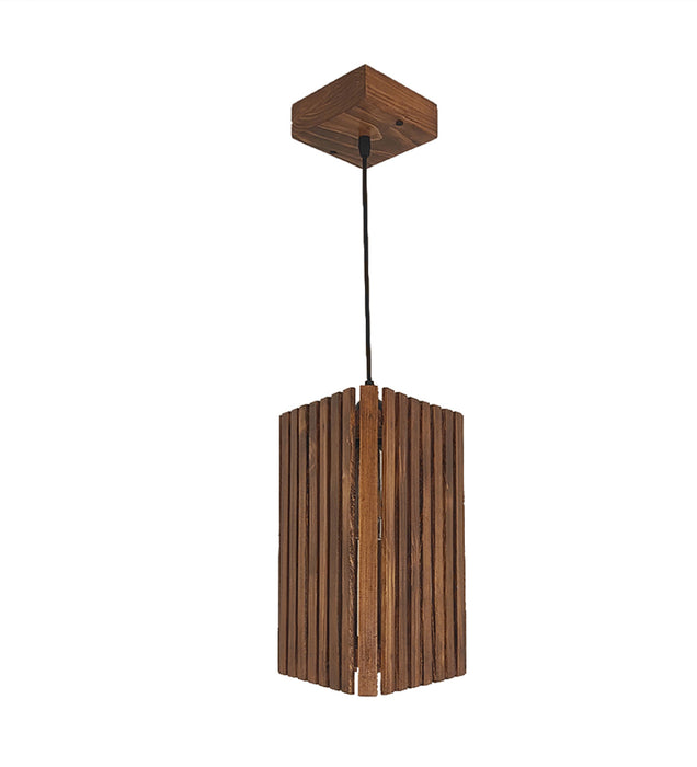 Trika Brown Wooden Single Hanging Lamp