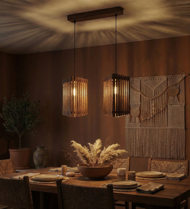Trikona Brown 2 Series Hanging Light