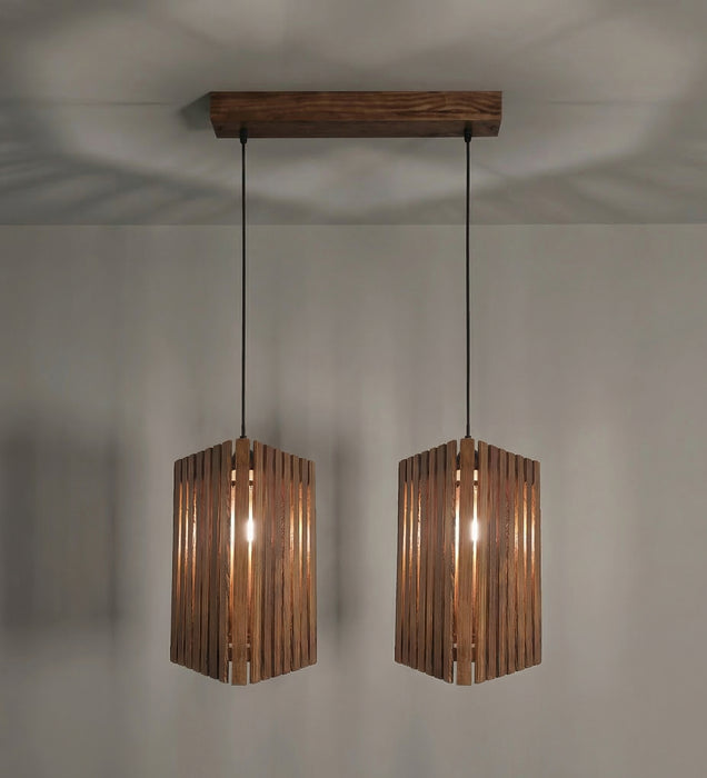 Trikona Brown 2 Series Hanging Light