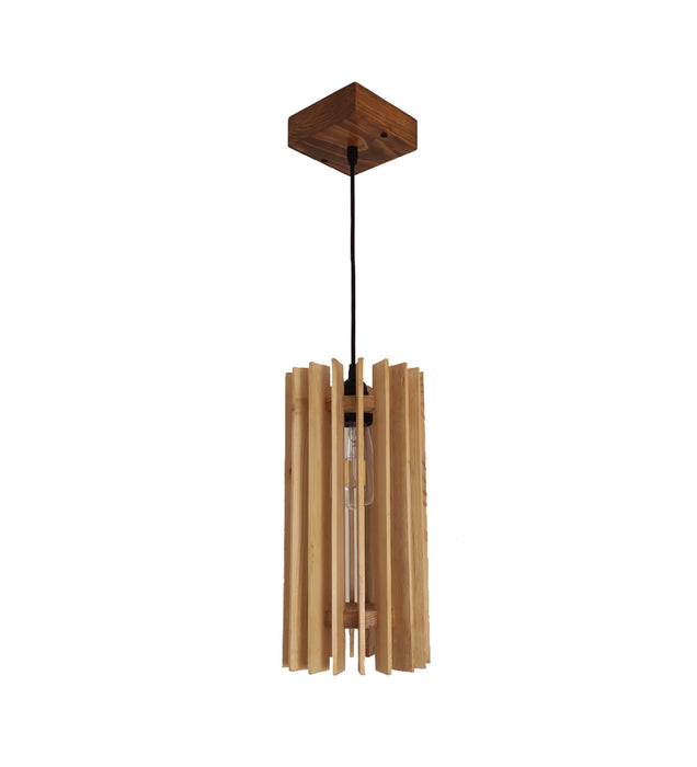 Ventuse Beige Wooden Single Hanging Lamp