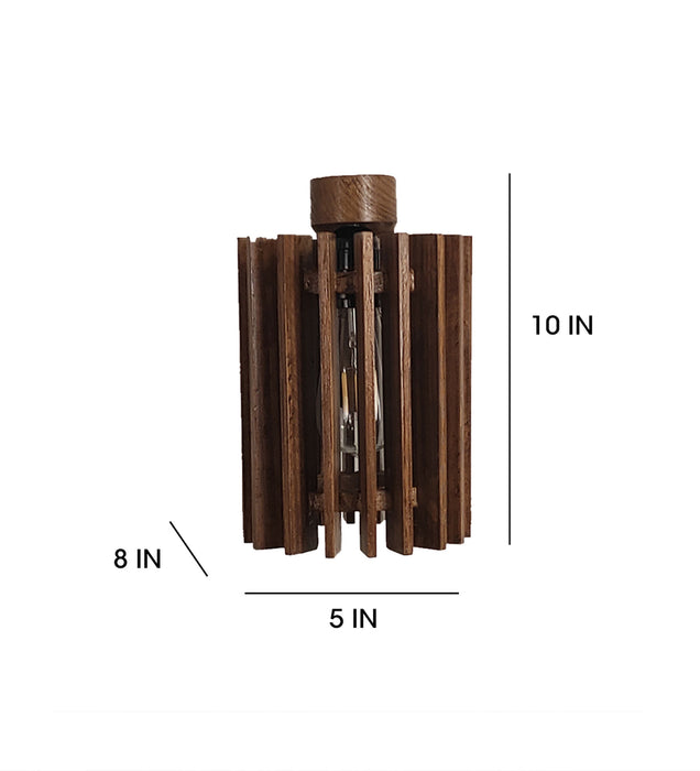Ventus Brown Wooden Wall Light