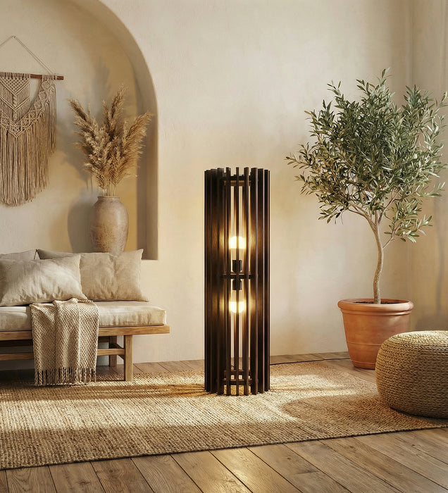 Ventus Duo Wooden Floor Lamp