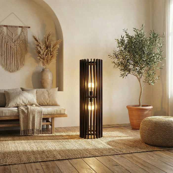 Ventus Duo Wooden Floor Lamp